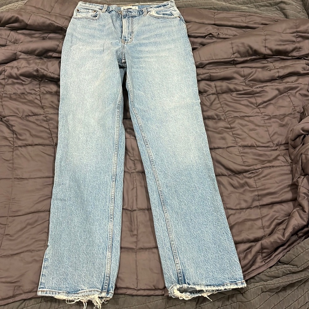 Abercrombie and Fitch The 90s Straight Ultra High Rise